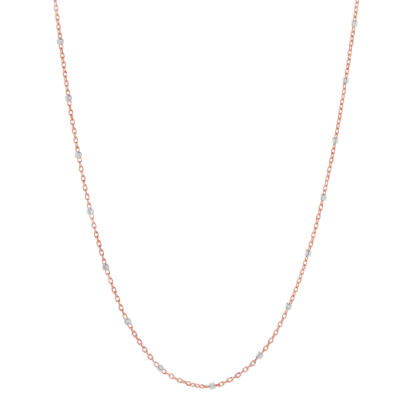 14K Rose & White Gold / 14"" Inches