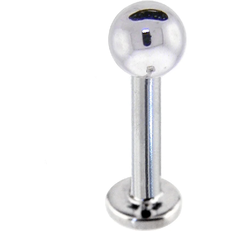 16 Gauge 5/16 14kt White Gold Ball Labret Tragus Cartilage