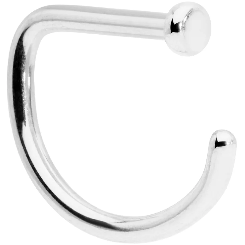 18 Gauge 5/16 Grade 23 Titanium D Shape Nose Hoop