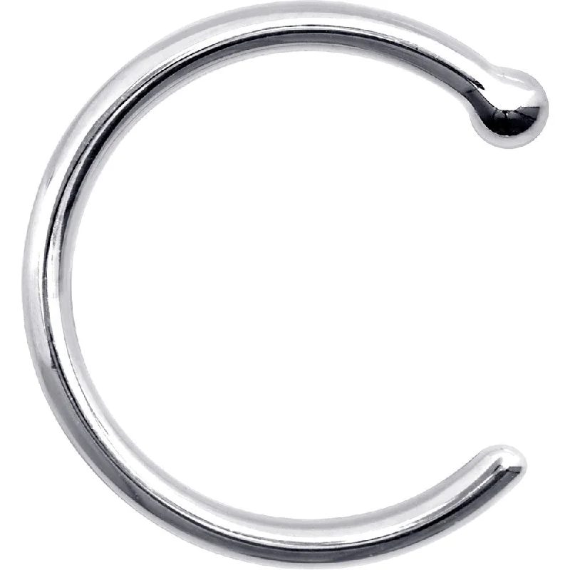 18 Gauge 3/8 925 Sterling Silver Nose Hoop