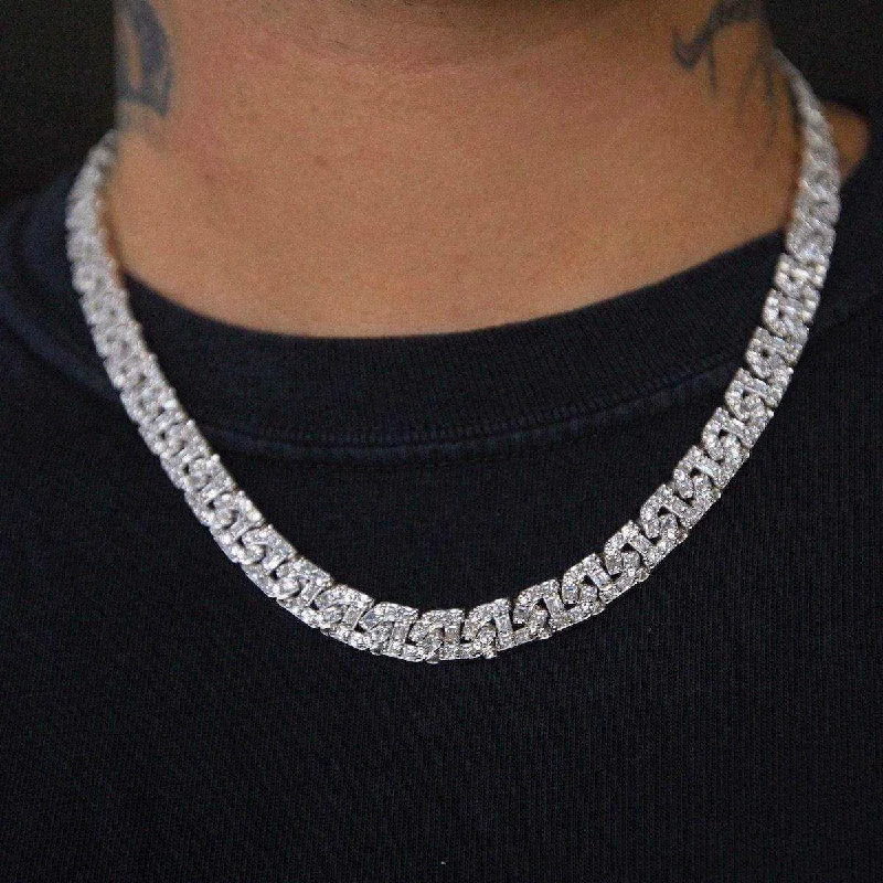 14k White Gold Plated / 20"" / White Gold