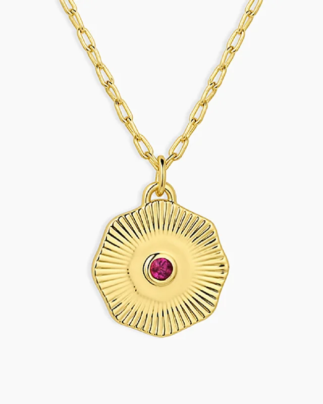 Gold Plated / Ruby - July