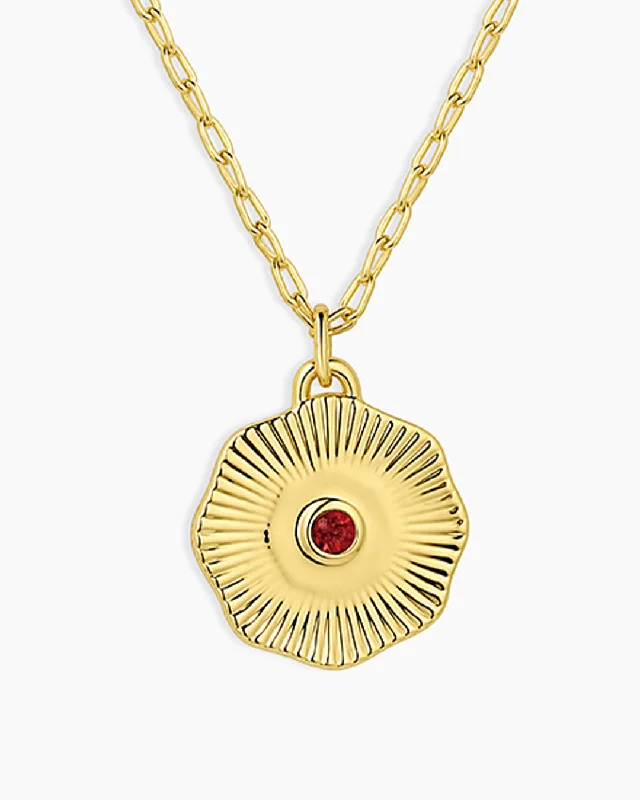 Gold Plated / Garnet - January