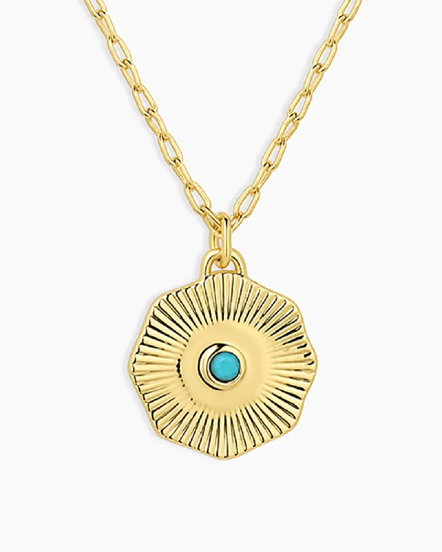 Gold Plated / Turquoise - December