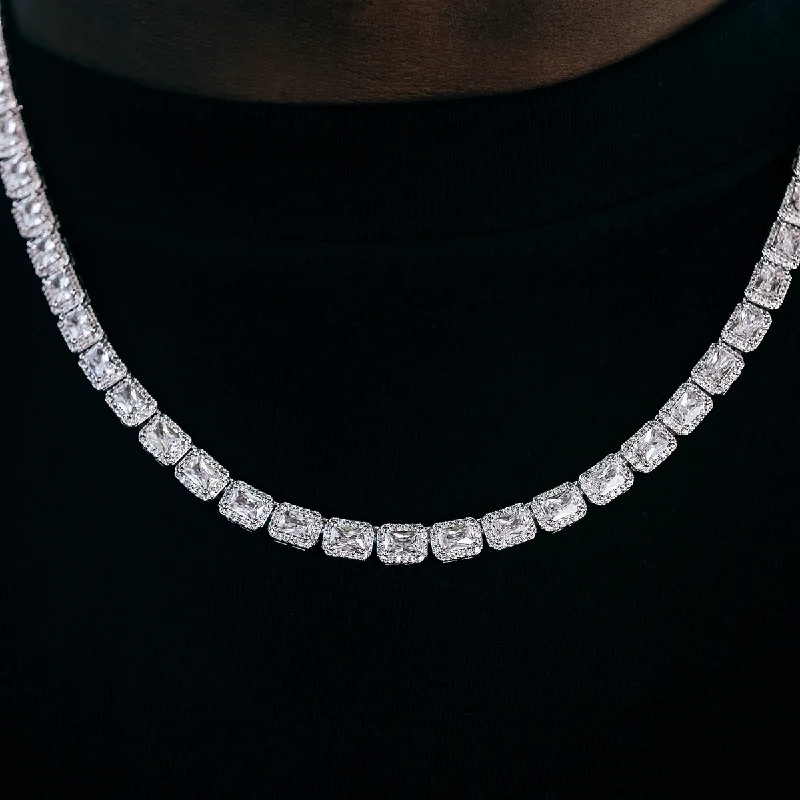 Diamond Cushion Cut Tennis Chain