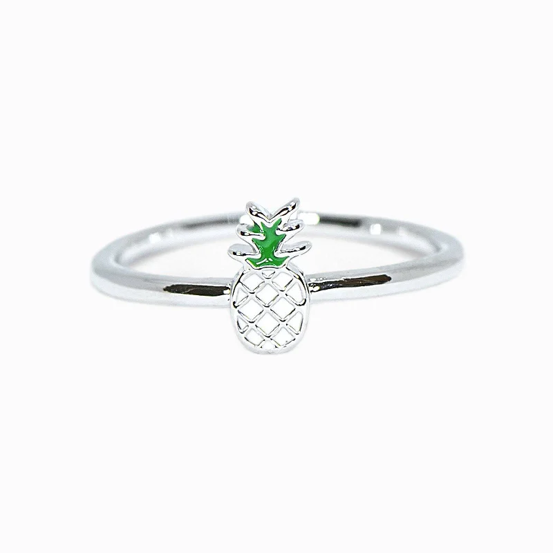 Enamel Pineapple Ring