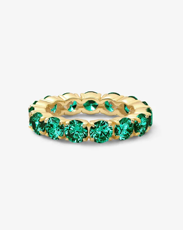 Grand Heiress Ring - Gold|Emerald Diamondettes