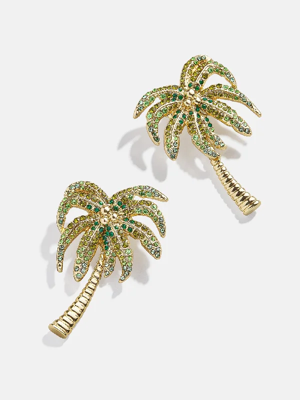 Talk To The Palm Earrings - Green