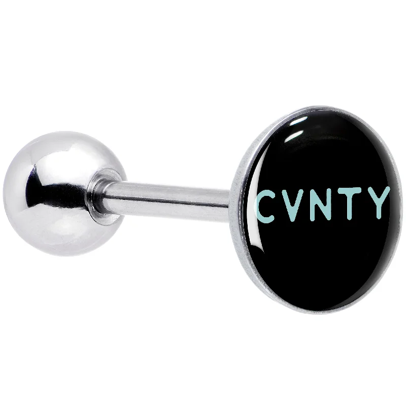 Phrase Logo CVNTY Barbell Tongue Ring