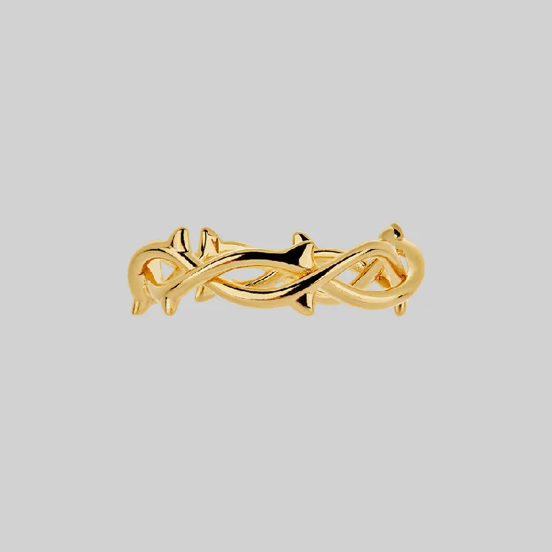 REVIVAL. Thorn Band Ring - Gold