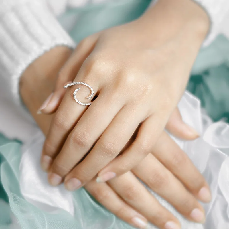 Rose Gold Swirl Ring