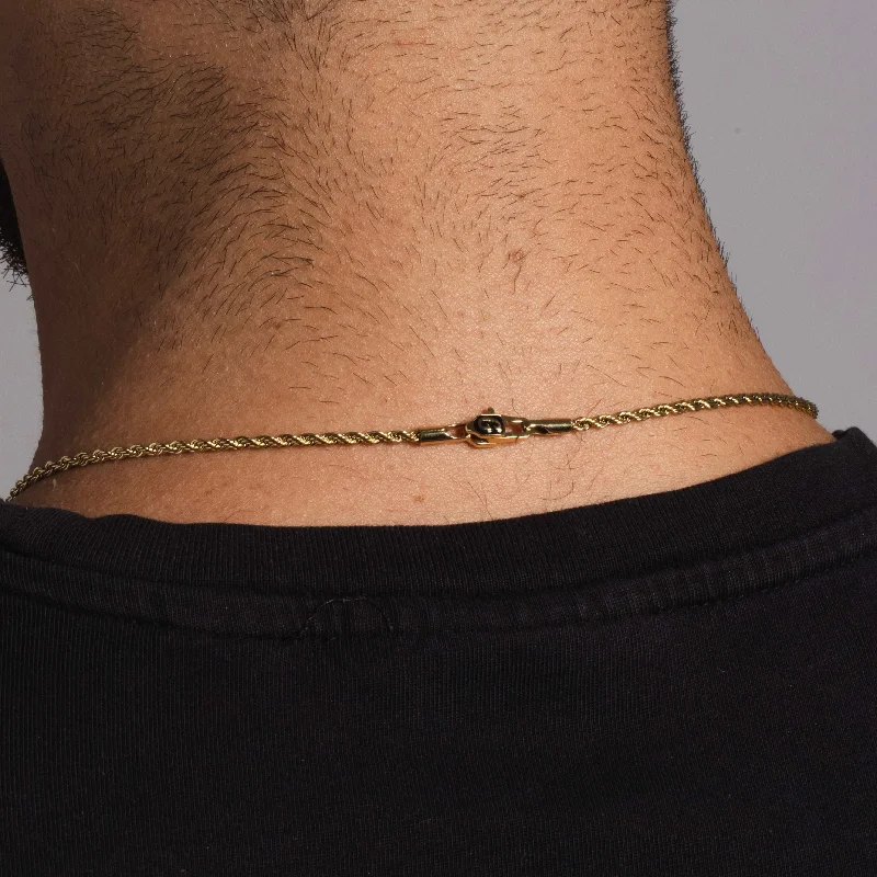 Solid Gold Rope Chain (2mm)