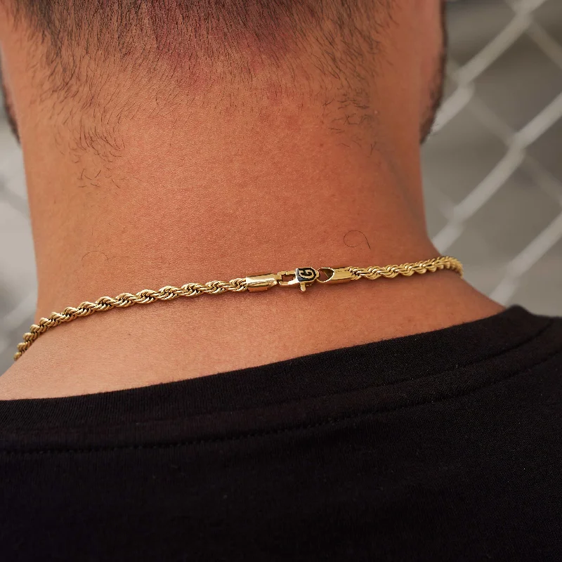 Solid Gold Rope Chain (4mm)