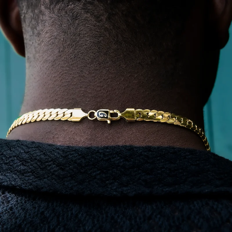 South Beach Cuban™ Chain in Yellow Gold- 8mm