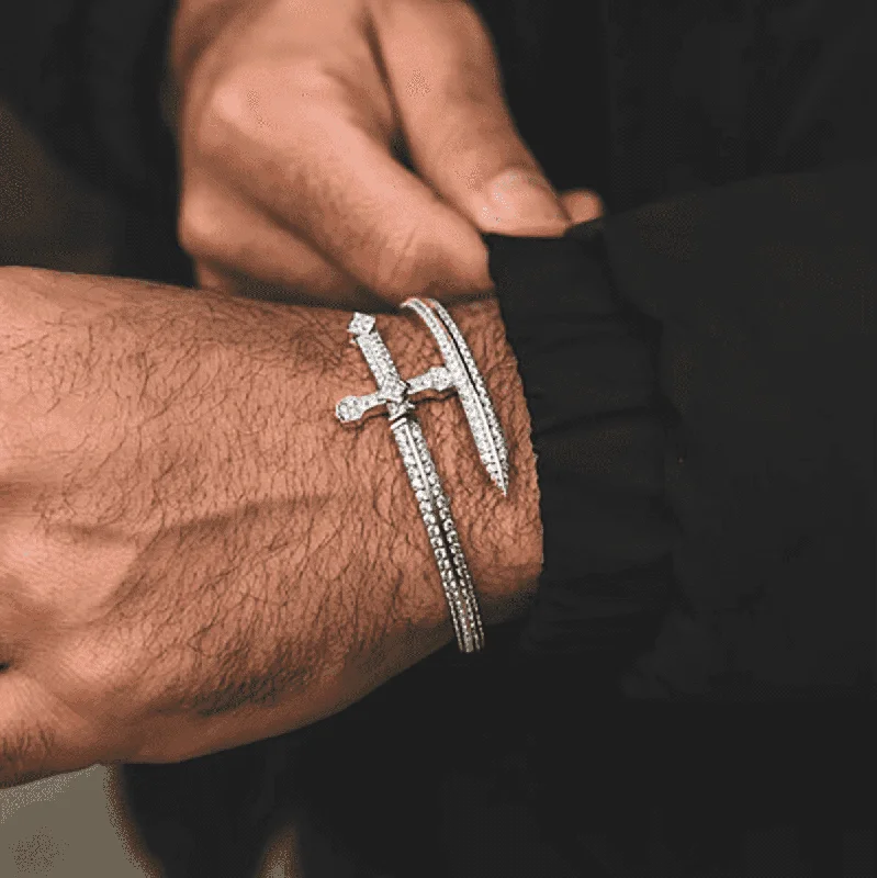 Two Tone Dagger Bracelet