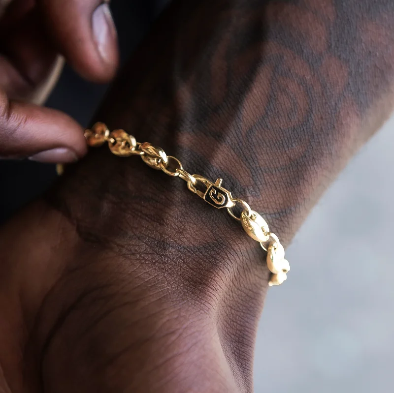 Valentina Bracelet in Yellow Gold- 7mm